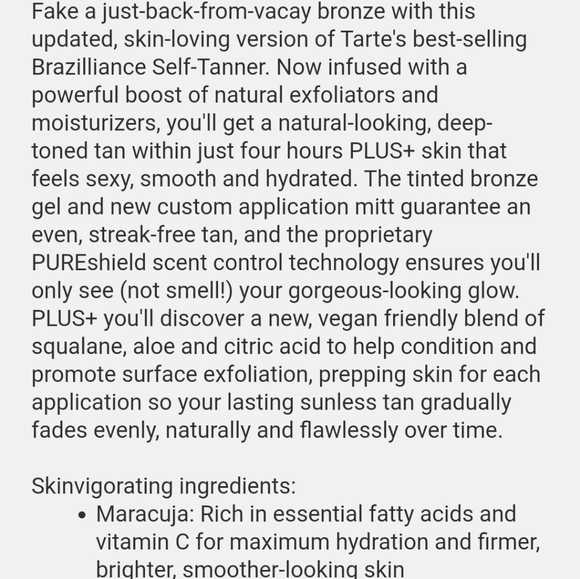 Set of 2 Tarte Brazilliance PLUS Self Tanner Set - Picture 7 of 8